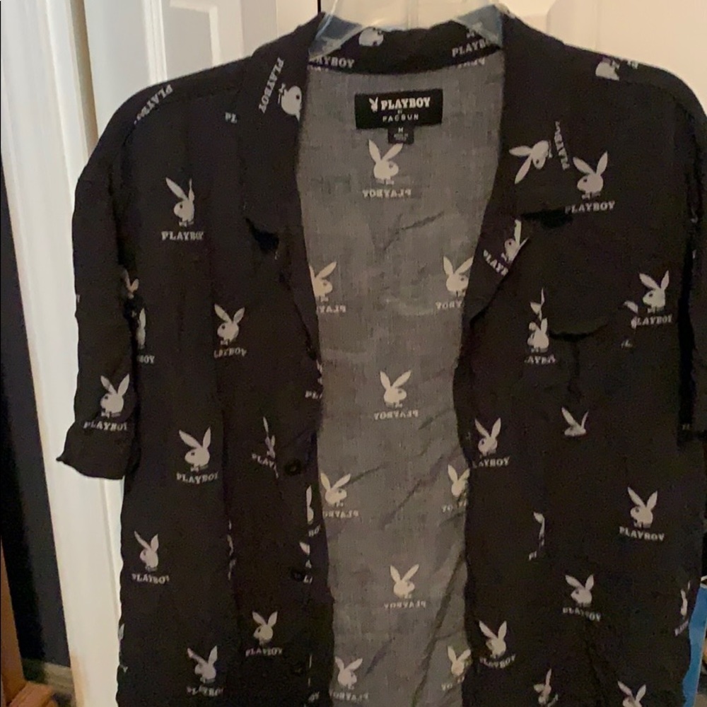 Playboy Shortsleeved Button Down 🐰
